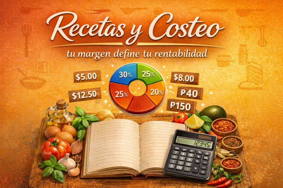 Curso Recetas y Costeo: tu margen define tu rentabilidad